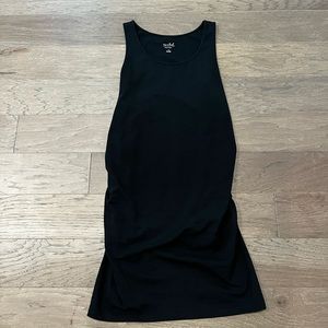 Isabel Maternity black fitted tank dress